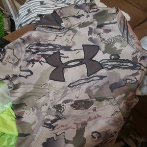 Under armor hoodie.  Camo